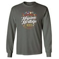 thumbnail image 1 of Shop4Ever Men's National Hispanic Heritage Month Long Sleeve Shirt Medium Charcoal, 1 of 5