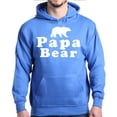 thumbnail image 1 of Shop4Ever Men's Papa Bear Father's Day Gift for Dad Hooded Sweatshirt Hoodie Medium Royal Blue, 1 of 5