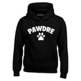 thumbnail image 1 of Shop4Ever Men's Pawdre Paw Print Dog Dad Father Hooded Sweatshirt Hoodie X-Large Black, 1 of 5