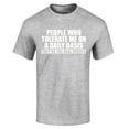 thumbnail image 1 of Shop4Ever Men's People Who Tolerate Me On A Daily Basis Real Heroes Graphic T-shirt XXXX-Large Sports Grey, 1 of 5