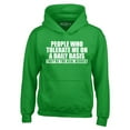 thumbnail image 1 of Shop4Ever Men's People Who Tolerate Me On A Daily Basis Real Heroes Hooded Sweatshirt Hoodie XXX-Large Irish Green, 1 of 5