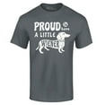 thumbnail image 1 of Shop4Ever Men's Proud to Have a Little Weiner Funny Dachshund Dog Graphic T-shirt Medium Charcoal, 1 of 5
