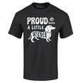 thumbnail image 1 of Shop4Ever Men's Proud to Have a Little Weiner Funny Dachshund Dog Graphic T-shirt Small Black, 1 of 5