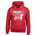 thumbnail image 1 of Shop4Ever Men's Proud to Have a Little Weiner Funny Dachshund Dog Hooded Sweatshirt Hoodie XXX-Large Red, 1 of 5