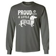thumbnail image 1 of Shop4Ever Men's Proud to Have a Little Weiner Funny Dachshund Dog Long Sleeve Shirt Large Charcoal, 1 of 5
