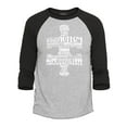 thumbnail image 1 of Shop4Ever Men's Puzzle Word Cloud Autism Awareness Raglan Baseball Shirt Small Heather Grey/Black, 1 of 4