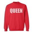 thumbnail image 1 of Shop4Ever Men's Queen African Pattern Style Crewneck Sweatshirt Large Red, 1 of 5