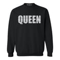 thumbnail image 1 of Shop4Ever Men's Queen African Pattern Style Crewneck Sweatshirt Medium Black, 1 of 5