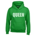 thumbnail image 1 of Shop4Ever Men's Queen African Pattern Style Hooded Sweatshirt Hoodie Large Irish Green, 1 of 5