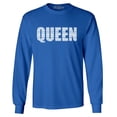 thumbnail image 1 of Shop4Ever Men's Queen African Pattern Style Long Sleeve Shirt Medium Royal Blue, 1 of 5