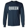 thumbnail image 1 of Shop4Ever Men's Queen African Pattern Style Long Sleeve Shirt X-Large Navy, 1 of 5