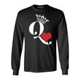 thumbnail image 1 of Shop4Ever Men's Queen of Hearts Long Sleeve Shirt Large Black, 1 of 5