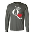 thumbnail image 1 of Shop4Ever Men's Queen of Hearts Long Sleeve Shirt XXX-Large Charcoal, 1 of 5