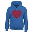 thumbnail image 1 of Shop4Ever Men's Red Heart Love Cloud Valentine's Day Hooded Sweatshirt Hoodie XXX-Large Royal Blue, 1 of 5