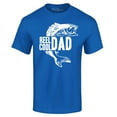 thumbnail image 1 of Shop4Ever Men's Reel Cool Dad Graphic T-shirt XX-Large Royal Blue, 1 of 5