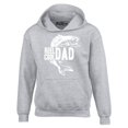 thumbnail image 1 of Shop4Ever Men's Reel Cool Dad Hooded Sweatshirt Hoodie Large Sports Grey, 1 of 5
