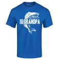 thumbnail image 1 of Shop4Ever Men's Reel Cool Grandpa Graphic T-shirt Small Royal Blue, 1 of 5