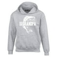 thumbnail image 1 of Shop4Ever Men's Reel Cool Grandpa Hooded Sweatshirt Hoodie Medium Sports Grey, 1 of 5