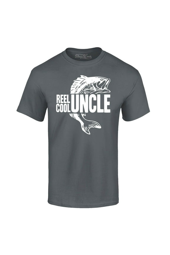 Men's Reel Cool Uncle Graphic T-shirt XX-Large Charcoal