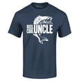 thumbnail image 1 of Shop4Ever Men's Reel Cool Uncle Graphic T-shirt XXX-Large Navy, 1 of 5