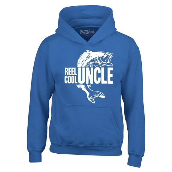 Shop4Ever Men's Reel Cool Uncle Hooded Sweatshirt Hoodie XXX-Large Royal Blue