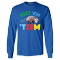 thumbnail image 1 of Shop4Ever Men's Rizz 'Em with the 'Tism Austism Neurodiversity Long Sleeve Shirt XX-Large Royal Blue, 1 of 5