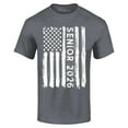 thumbnail image 1 of Shop4Ever Men's Senior 2026 American Flag Graphic T-shirt Large Dark Heather, 1 of 5