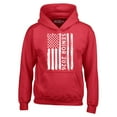 thumbnail image 1 of Shop4Ever Men's Senior 2026 American Flag Hooded Sweatshirt Hoodie XX-Large Red, 1 of 5