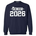 thumbnail image 1 of Shop4Ever Men's Senior 2026 Graduation Crewneck Sweatshirt Large Navy, 1 of 5