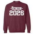 thumbnail image 1 of Shop4Ever Men's Senior 2026 Graduation Crewneck Sweatshirt Small Maroon, 1 of 5