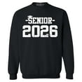 thumbnail image 1 of Shop4Ever Men's Senior 2026 Graduation Crewneck Sweatshirt XX-Large Black, 1 of 5