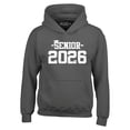 thumbnail image 1 of Shop4Ever Men's Senior 2026 Graduation Hooded Sweatshirt Hoodie Medium Charcoal, 1 of 5