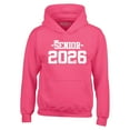 thumbnail image 1 of Shop4Ever Men's Senior 2026 Graduation Hooded Sweatshirt Hoodie Medium Heliconia Pink, 1 of 5
