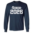 thumbnail image 1 of Shop4Ever Men's Senior 2026 Graduation Long Sleeve Shirt X-Large Navy, 1 of 5