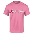 thumbnail image 1 of Shop4Ever Men's Skeleton Hands Breast Cancer Awareness Graphic T-shirt X-Large Azalea Pink, 1 of 5