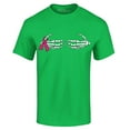 thumbnail image 1 of Shop4Ever Men's Skeleton Hands Breast Cancer Awareness Graphic T-shirt XX-Large Irish Green, 1 of 5