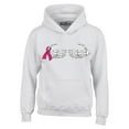 thumbnail image 1 of Shop4Ever Men's Skeleton Hands Breast Cancer Awareness Hooded Sweatshirt Hoodie X-Large White, 1 of 5