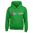 thumbnail image 1 of Shop4Ever Men's Skeleton Hands Breast Cancer Awareness Hooded Sweatshirt Hoodie XX-Large Irish Green, 1 of 5