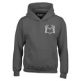 thumbnail image 1 of Shop4Ever Men's Skeleton Heart Hands Pocket Size Hooded Sweatshirt Hoodie Large Charcoal, 1 of 5