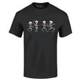 thumbnail image 1 of Shop4Ever Men's Skeletons With Pink Ribbons Graphic T-shirt X-Large Black, 1 of 5