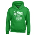 thumbnail image 1 of Shop4Ever Men's Slainte Celtic Knot Irish Scotish Toast Cheers Hooded Sweatshirt Hoodie Medium Irish Green, 1 of 5
