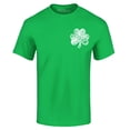 thumbnail image 1 of Shop4Ever Men's Small Distressed Shamrock Heart St. Patrick's Day  Graphic T-shirt Large Irish Green, 1 of 5