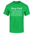 thumbnail image 1 of Shop4Ever Men's Step-Dad Definition Graphic T-shirt Large Irish Green, 1 of 5