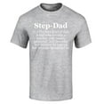 thumbnail image 1 of Shop4Ever Men's Step-Dad Definition Graphic T-shirt Large Sports Grey, 1 of 5
