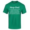 thumbnail image 1 of Shop4Ever Men's Step-Dad Definition Graphic T-shirt Medium Kelly, 1 of 5