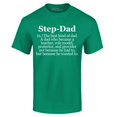 thumbnail image 1 of Shop4Ever Men's Step-Dad Definition Graphic T-shirt X-Large Kelly, 1 of 5