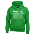 thumbnail image 1 of Shop4Ever Men's Step-Dad Definition Hooded Sweatshirt Hoodie X-Large Irish Green, 1 of 5