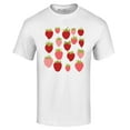 thumbnail image 1 of Shop4Ever Men's Strawberry Cottagecore Graphic T-shirt Medium White, 1 of 5