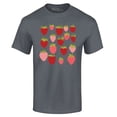 thumbnail image 1 of Shop4Ever Men's Strawberry Cottagecore Graphic T-shirt XXX-Large Black, 1 of 5