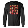 thumbnail image 1 of Shop4Ever Men's Strawberry Cottagecore Long Sleeve Shirt Medium Black, 1 of 5